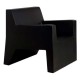 Jut Butaca armchair Vondom black