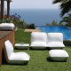 Bianco di cuscino Puff ottomano Vondom