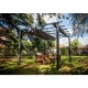 Pergola Alluminio Habrita Antracite 12m2 con tela tonalità