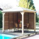 Chiosco giardino in legno Blueterm 12,32 m2 con 2 pareti Habrita