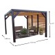 Lame orientabili bioclimatiche Pergola 11 m2 e demolitore laterale 3 m