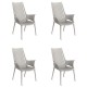 Lot de 4 Fauteuils Vondom Ibiza Revolution Blanc Milos