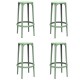 Lot de 4 tabourets de Bar Brooklyn Vondom hauteur d'assise 76 pickle