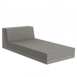 Salon de jardin Vondon lounge Pixel module divan Vondom tissu Silvertex taupe