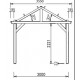 Carport de Madeira 18m2 com Teto Habrita