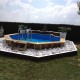 Piscine Bois Ubbink Océa 430 H120cm Liner bleu