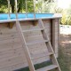 Piscine Bois Ubbink Linéa 350x650 H140cm Liner Beige