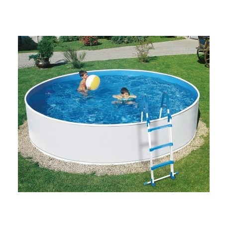 Piscina Azuro Round Graphite-bianco 360x120