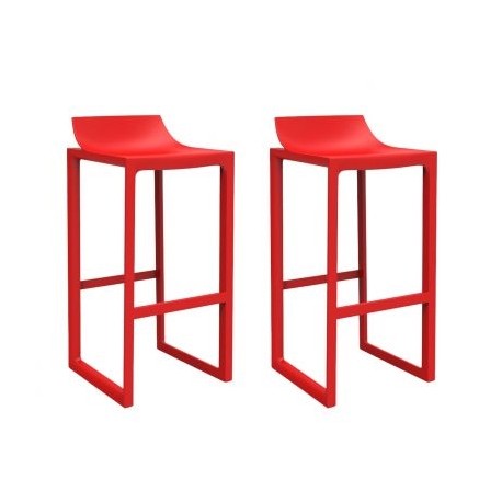 Tabouret Haut Wall Street Vondom Rouge