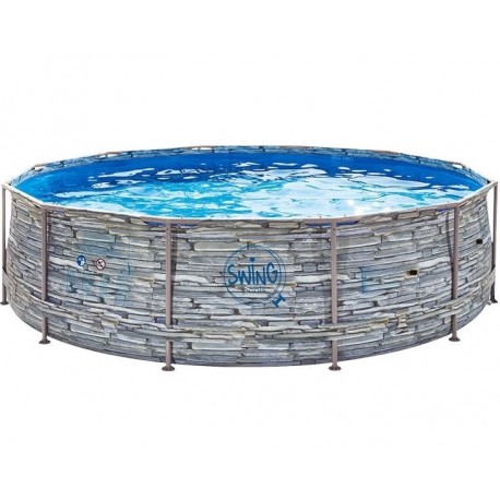 Tubular Pool Round Swing Design Stein 366x 0,91