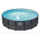 Piscina Elite Round Design rattan 488x122