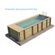 Copertura automatica Urban Pool Procopi 600 x 250 x H 133