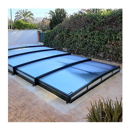 Abri de Piscine Ultraplat Abrisol télescopique Tapia prêt à poser pour piscine 900 x 450