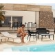 Set of 4 Sun Loungers Spritz Vondom sunbathing