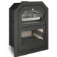 Ferlux houtkachel met Forno 60 Inbouwoven16kW met glas