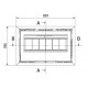 Inserto de madera Ferlux Galxy 80 Panoramic 16 kW