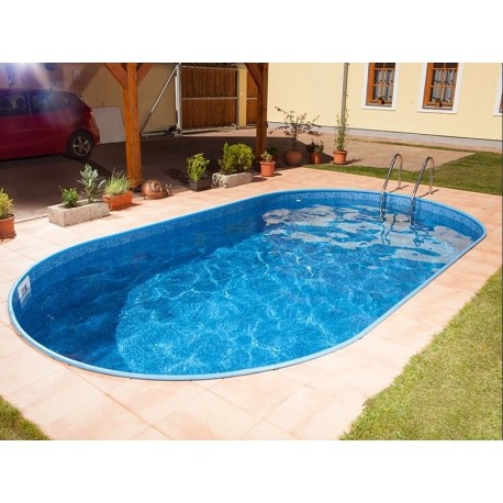 Piscina oval Ibiza Azuro 10x416 H150 com filtro de areia