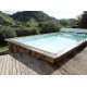 Piscina Madeira Sunwater 550x300 H140cm Forro Azul Ubbink