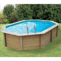 Piscina Madeira Sunwater 490x300 H120cm Liner bege Ubbink