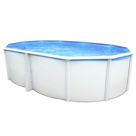 Piscina redonda sobre rasante TOI Prestigio blanco 350x132 con kit completo