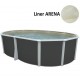 Round above ground pool TOI Prestigio white 350x132 with complete kit