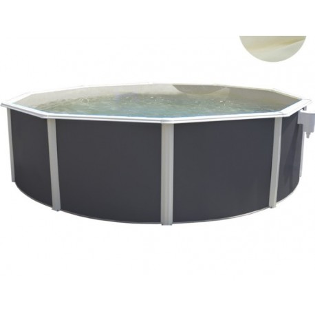 Piscina fuori terra TOI Magnum rotonda 460x132 Compact Antracite