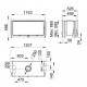 Inserto in legno Bronpi Cairo 110-D Double Face Vision 15kW con turbina