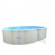 Piscina acima do solo TOI Magnum oval 640x366xH132 Compact Branco