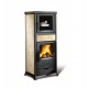 Poêle à bois avec Four Nordica Extraflame Rossella plus 9.1kW Liberty Crème