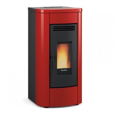 Geventileerde pelletkachel La Nordica Extraflame Klaudia 8kW Bordeaux