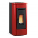 Geventileerde pelletkachel La Nordica Extraflame Klaudia 8kW Bordeaux