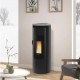 Pellet stove La Nordica Extraflame Amika 8kW waterproof ventilated Natural stone