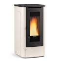 Fogão a pellets La Nordica Extraflame Dahiana VFS 10 kW ventilado Ivory