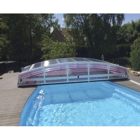 Low Pool Shelter Teleskop Shelter Zypern 6,29x4m ohne Schienen