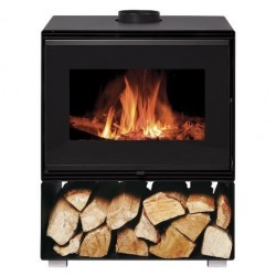 Holzofen-Wärmetauscher NovaStove Denso 10kW mit Holzunterstützung