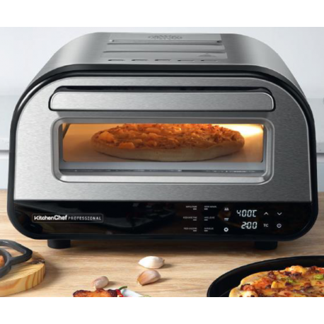 Cozinha Chef Professional 1700 Aço Inoxidável Forno Pizza Elétrico