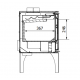 Poêle à Bois Ferlux Enya 49 sur pied 8.2 kW