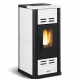 Extraflame Serafina Lux Evo 8kW Ventilated Pellet Stove White