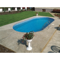 Azuro Ibiza Oval Pool 320x525H120