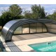 Mid-height pool enclosure Telescopic shelter Malta 10.45x6m ready to install