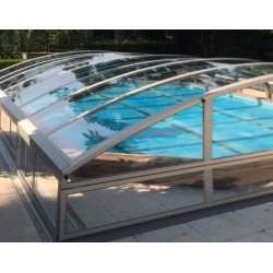 Abri de Piscine mi-haut télescopique Imperial 4.3X4.5 Abrilios