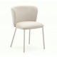 Set of 2 Elia VeryForma Beige Fabric and Metal Chairs