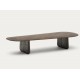 Dark Oak Wood Coffee Table Lounge Pita VeryForma