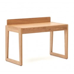 Ash Wood Desk Table and Drawers 120x60 Andu VeryForma