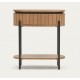 Table de Chevet avec tiroir bois manguier ovale 55 Cali VeryForma