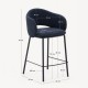 Set of 2 Aina VeryForma Blue and Metal Top Stools