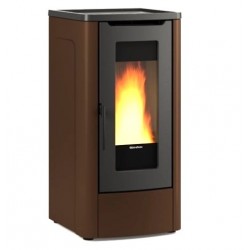 La Nordica Extraflame Dahiana VFS 10 kW geventileerde bronzen pelletkachel