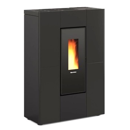 La Nordica Extraflame Luisella 5kW Stufa a Pellet Ventilata Stretta Borgogna