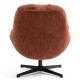 Molo Swivel Armchair Terracotta Fabric VeryForma