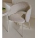 Set van 2 Aina stoelen in beige chenille stof en metaal VeryForma